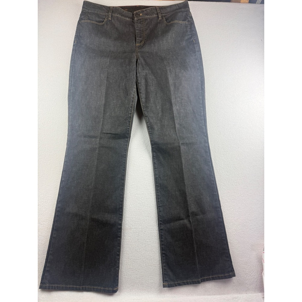 Talbots Heritage Bootcut Jeans Dark Wash Indigo Stretch Denim Size 16/33 Tall